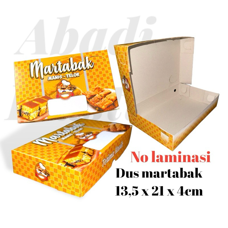 

MARTABAK BOX / DUS MARTABAK / DUS KUE UKR 21X13,5X4cm