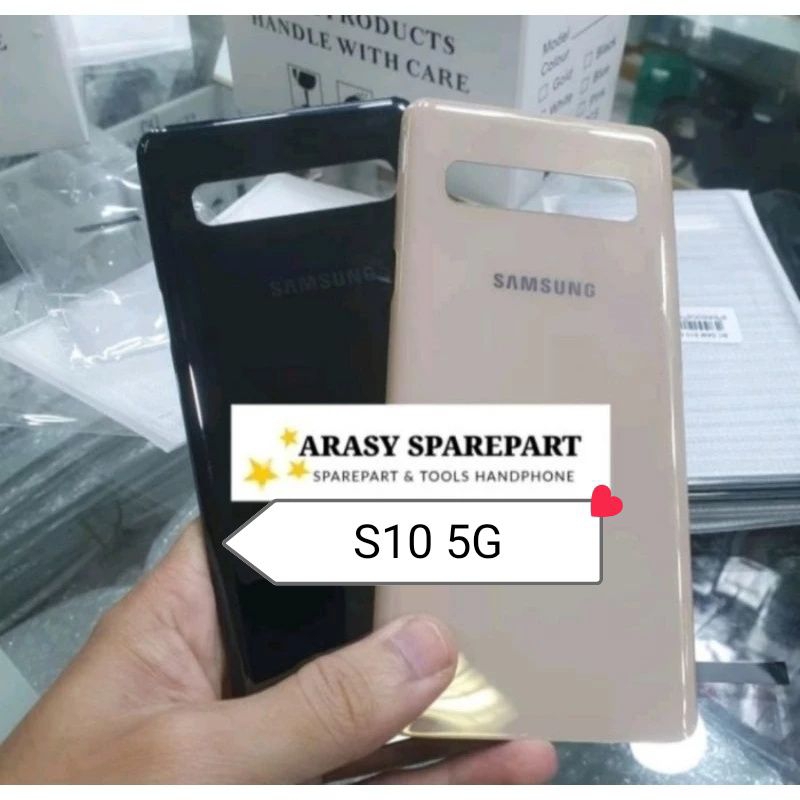 BACKDOOR BACK DOOR SAMSUNG S10 5G original - BACK COVER CASING KESING TUTUP BATERAI BELAKANG ORIGINA