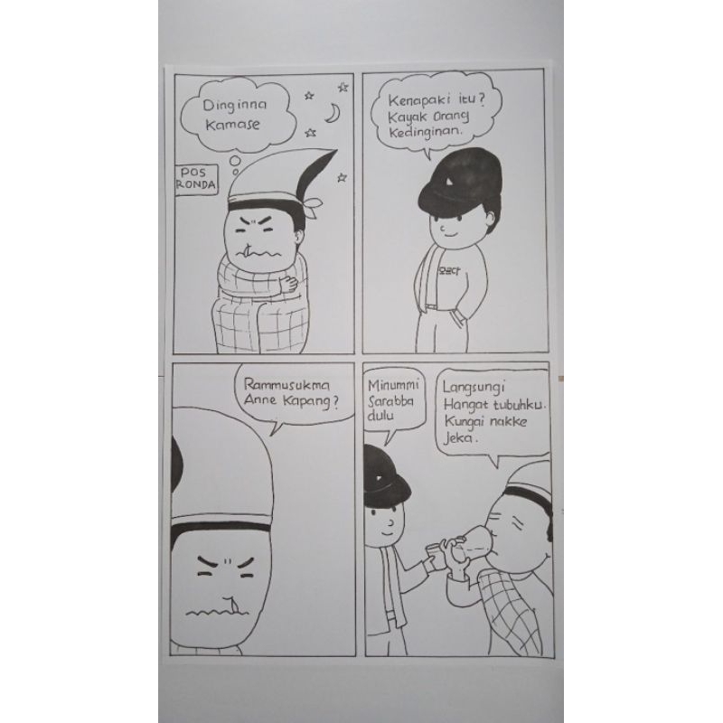 

jasa menggambar komik Hitam putih