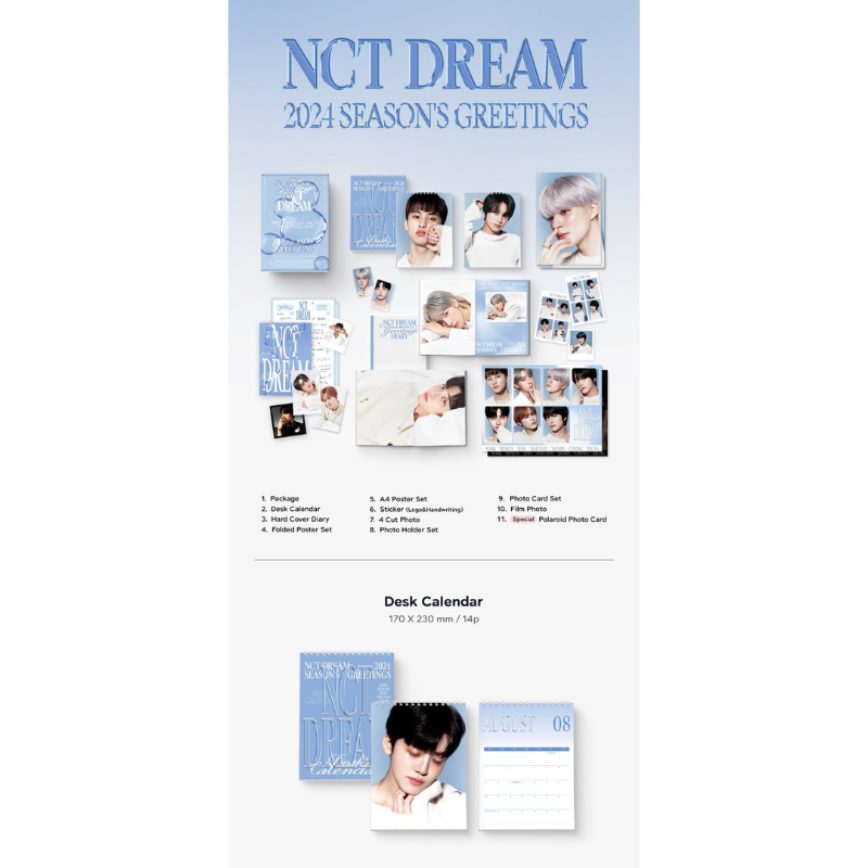 Season Greetings NCT Dream 2024 member Haechan, Jisung, Chenle