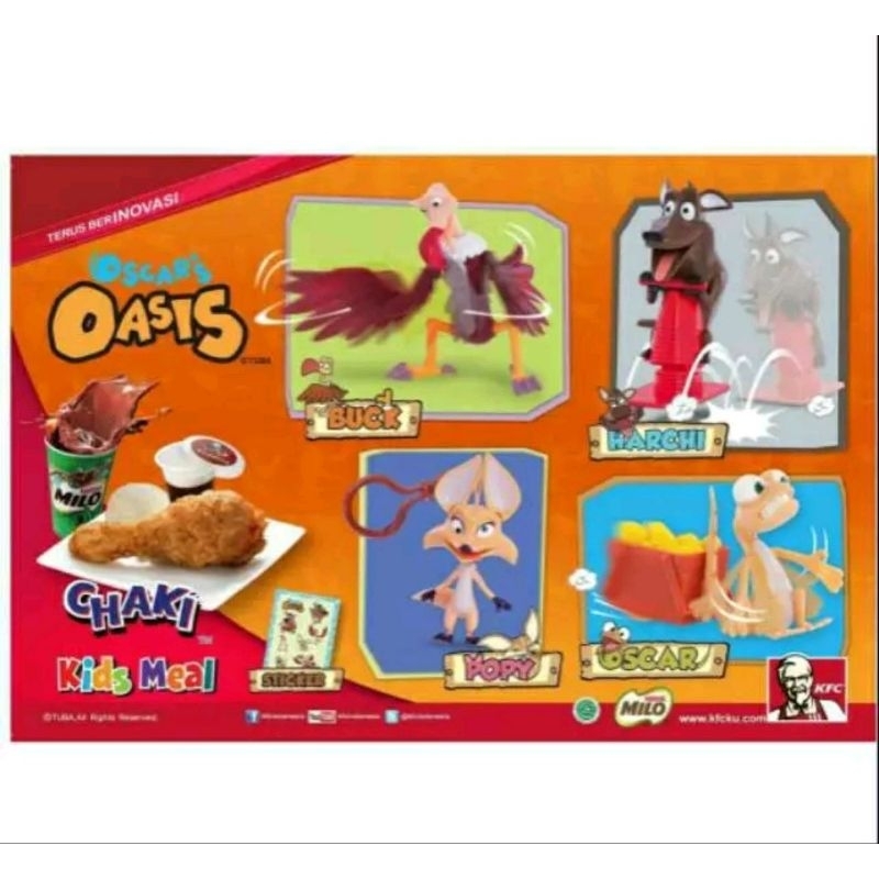 Mainan Figure Oscars Oasis Hadiah Chaki Meals Oscar Buck Poppy Harchi