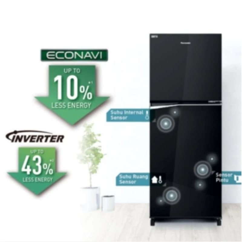Kulkas Panasonic 2 Pintu NR BB211QPK Prime Fresh 211QPK