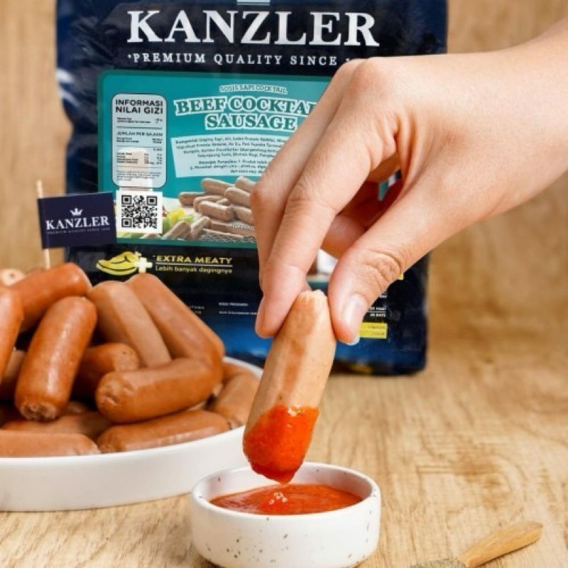 

KANZLER SOSIS SAPI COCKTAIL 500GR / KANZLER BEEF SAUSAGE