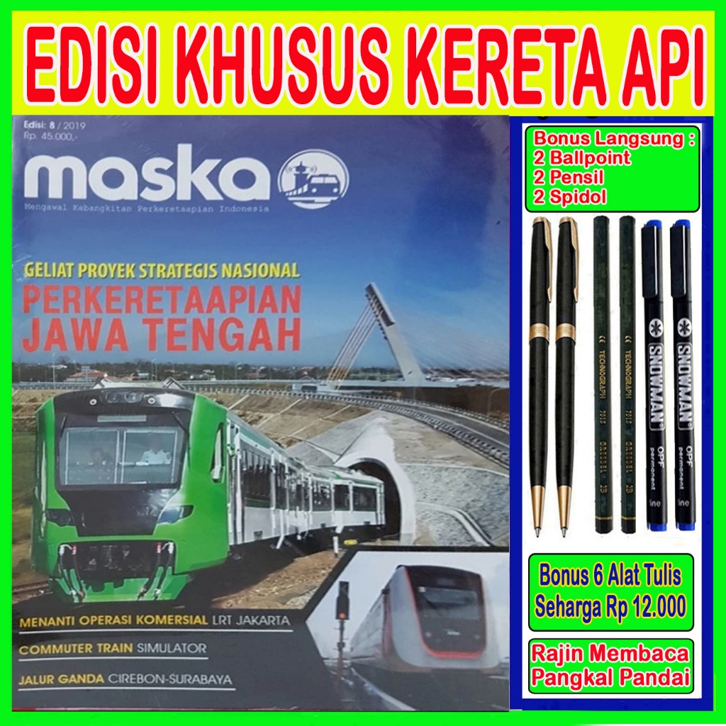 Majalah Maska Kereta Api VOL. 8 - Majalah Pehobby Kereta Api - Original