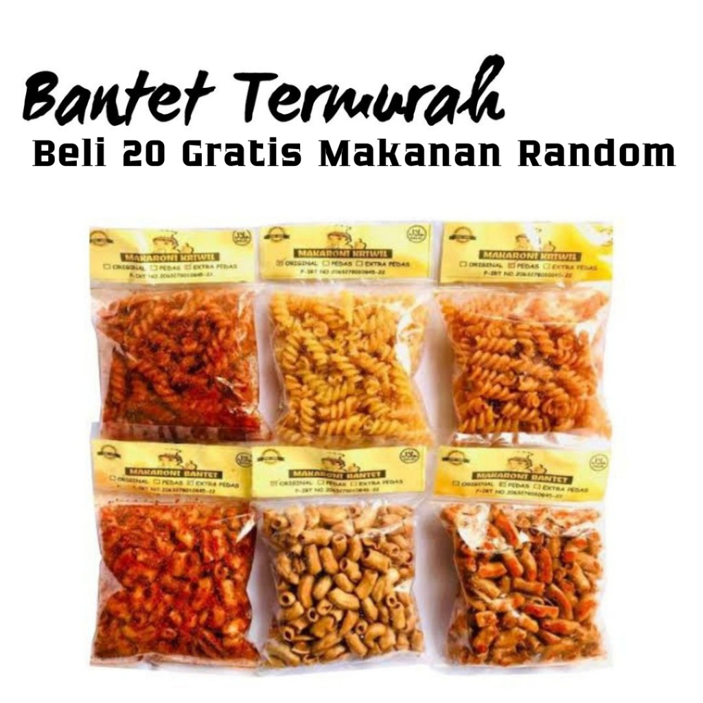 

MAKARONI BANTET TASIKMALAYA CAP KOKI - MAKARONI BANTET PEDAS - KRIWIL BANTET