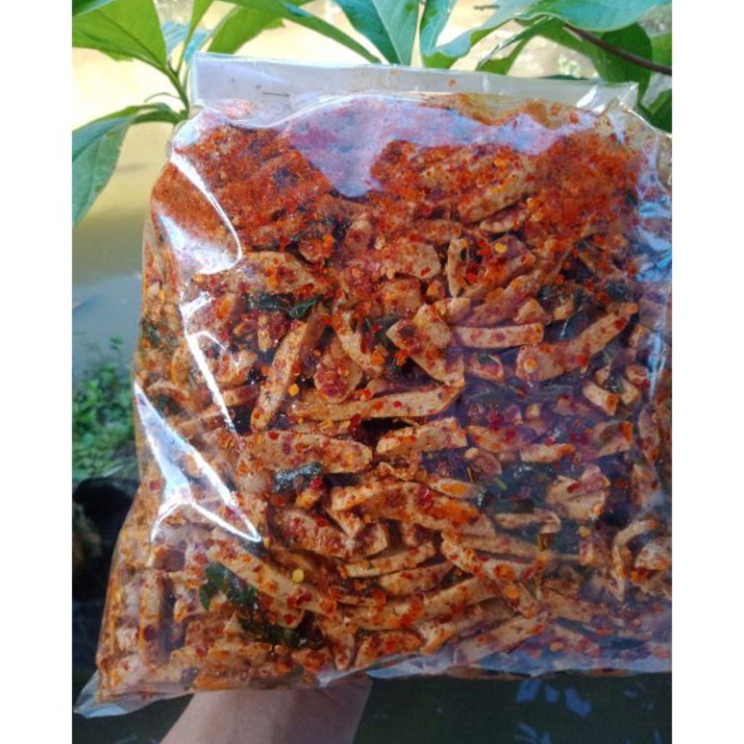 

Stock ready Basreng pedas daun jeruk 1kg