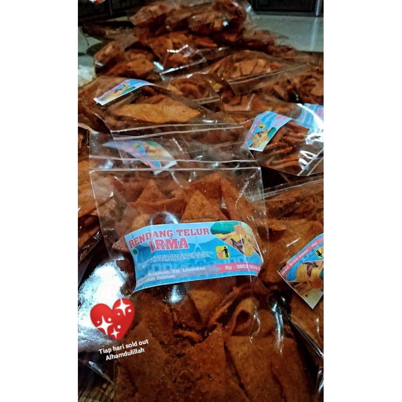 

Keripik Rendang Telur Irma 200 gram