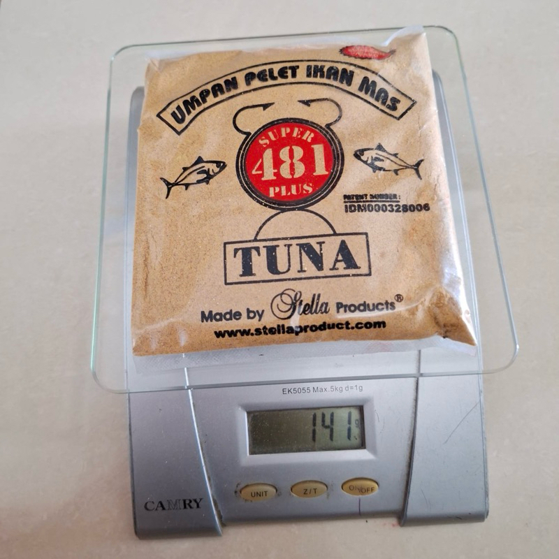 Umpan pelet ikan mas super 481 plus aroma Tuna by stella product