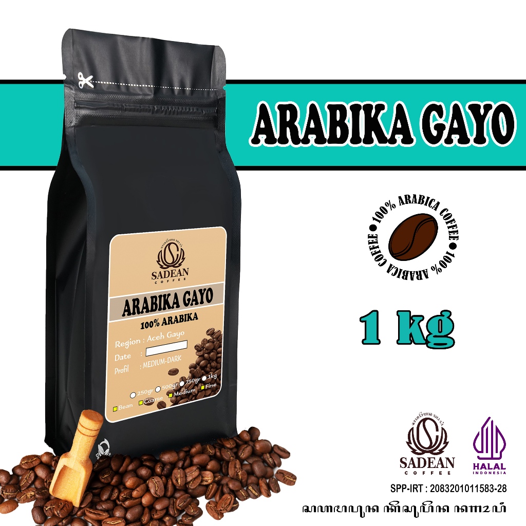 Kopi Arabika Gayo Single ORIGIN 1kg / Biji Kopi Bubuk Arabika Aceh Gayo 100% Arabika Gayo 1kg