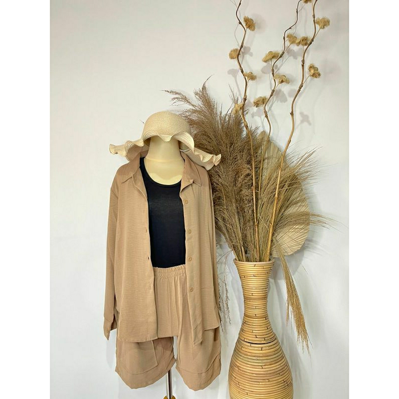 CRINKLE SET - SETELAN WANITA CELANA PENDEK | CRINKLE AIRFLOW PREMIUM