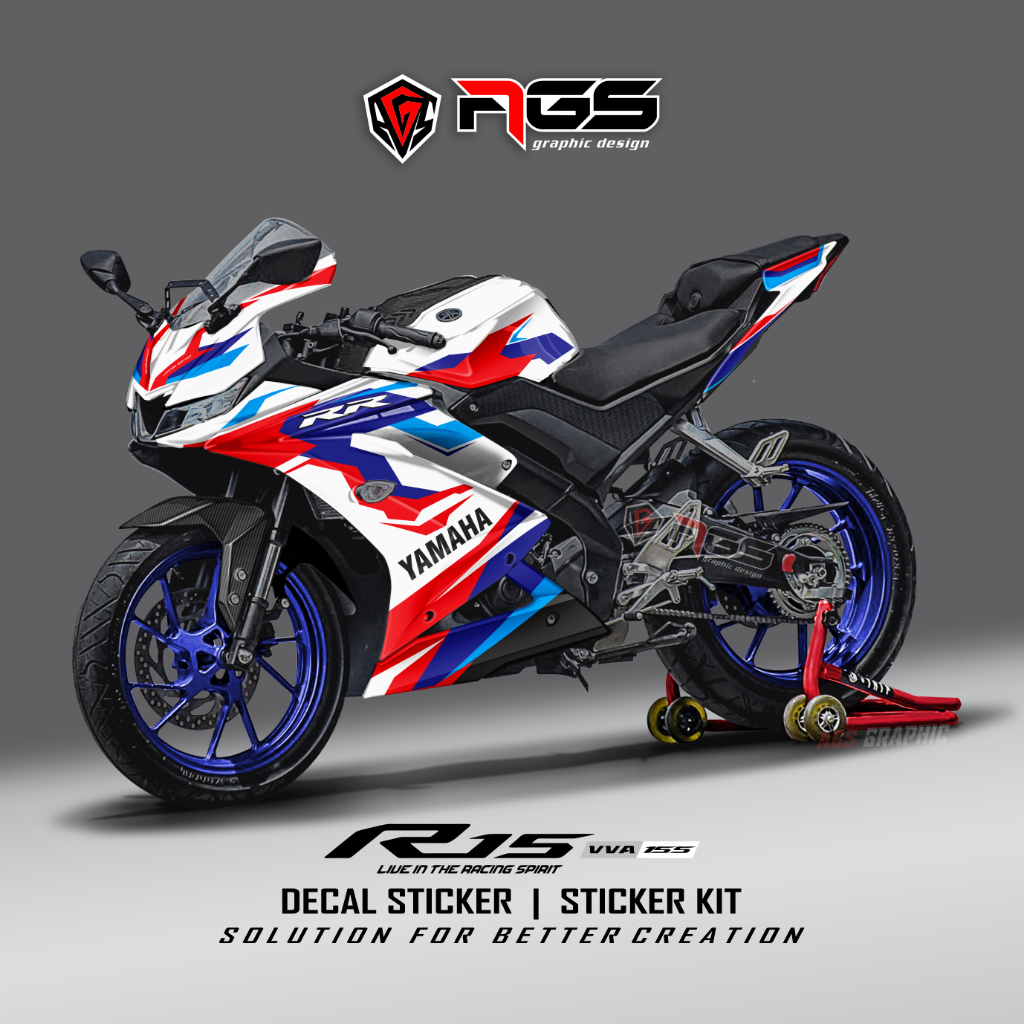 DECAL STIKER YAMAHA R15 V3 / YAMAHA R15 BMW / DECAL FULL BODY / R5V3 / agsgraphic