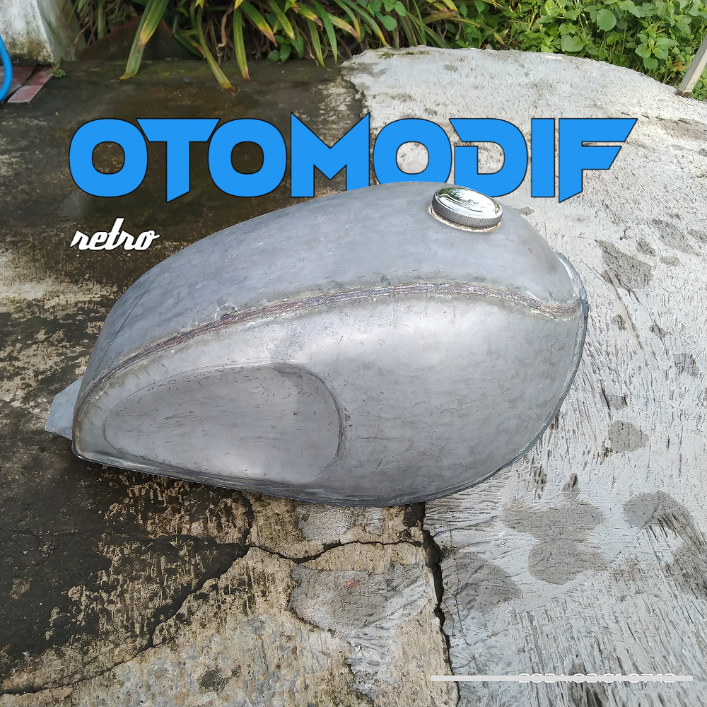 Tangki Motor Custom + Tutup | Tangki Japstyle Bobber Bratstyle Cafe Racer
