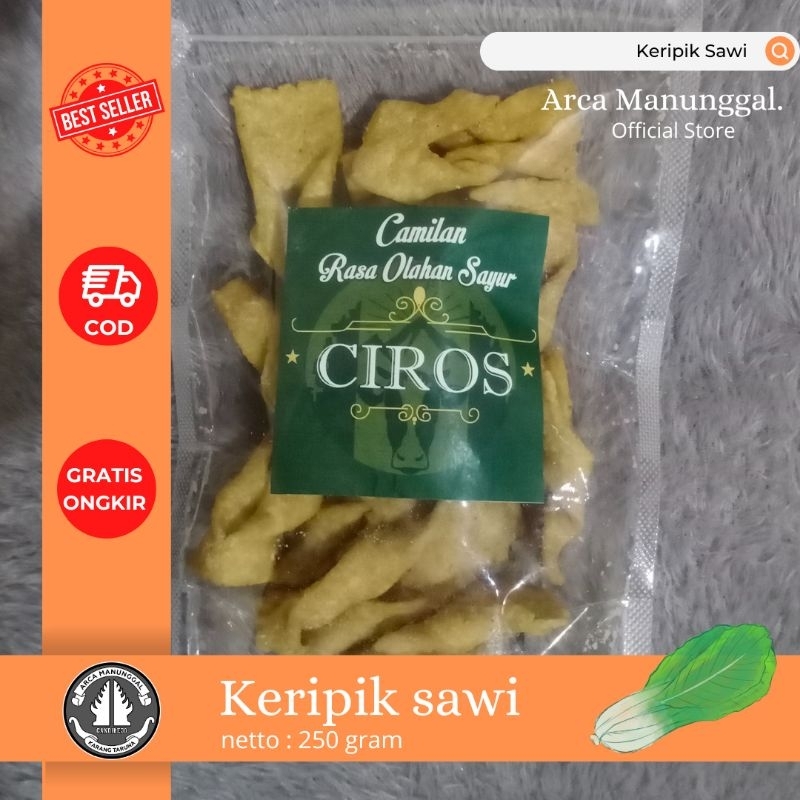 

keripik sawi CIROS kemasan 250gr dan 500gr