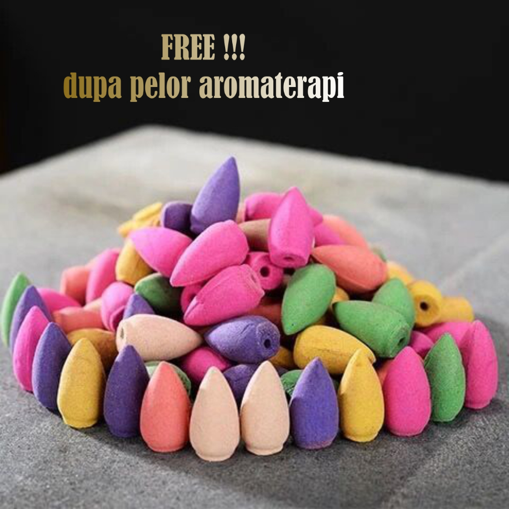 Benteng Onderdil (Bonus 25 Pcs Aromaterapi) Pembakaran Dupa Aromaterapi, Tempat Hio Dupa Asap Bawah,