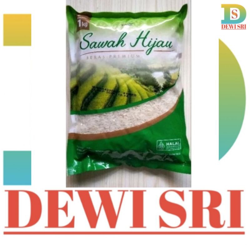 

Beras SAWAH HIJAU 2Kg (1kg x 2pcs) Beras Kemasan Pabrik