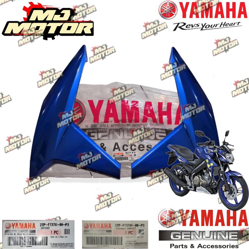 COVER TANGKI SAYAP LUAR TANGKI VIXION NEW NVA MOVISTAR BIRU ORIGINAL YAMAHA