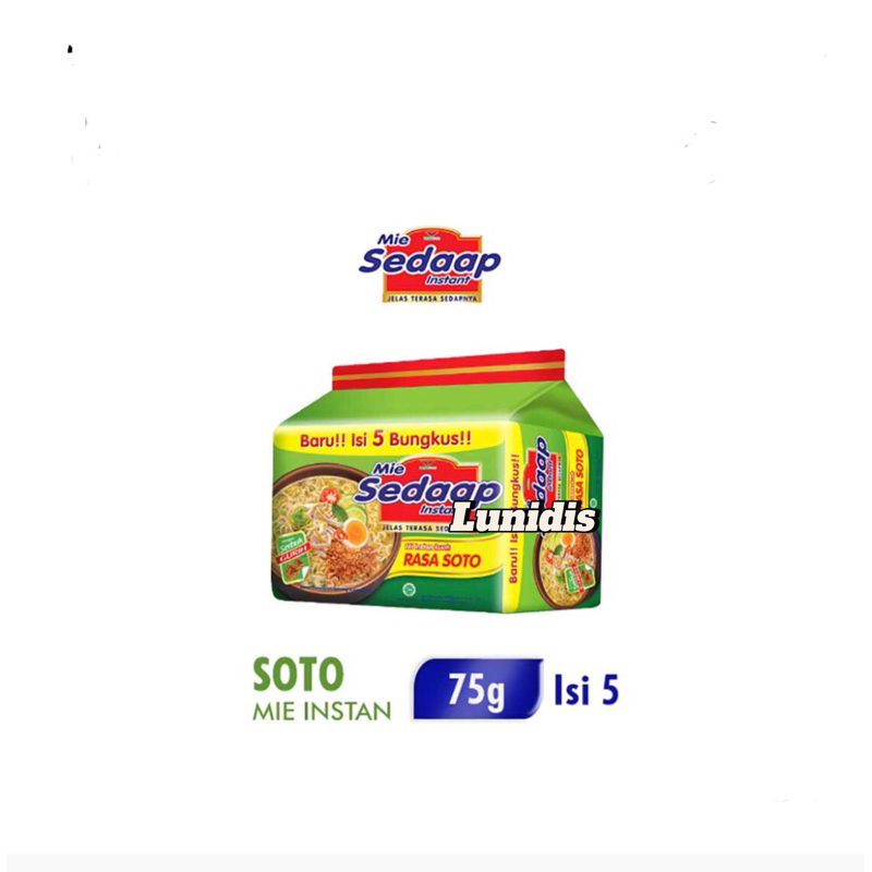 

Sedaap Mie Instant Soto 5 x 75 g