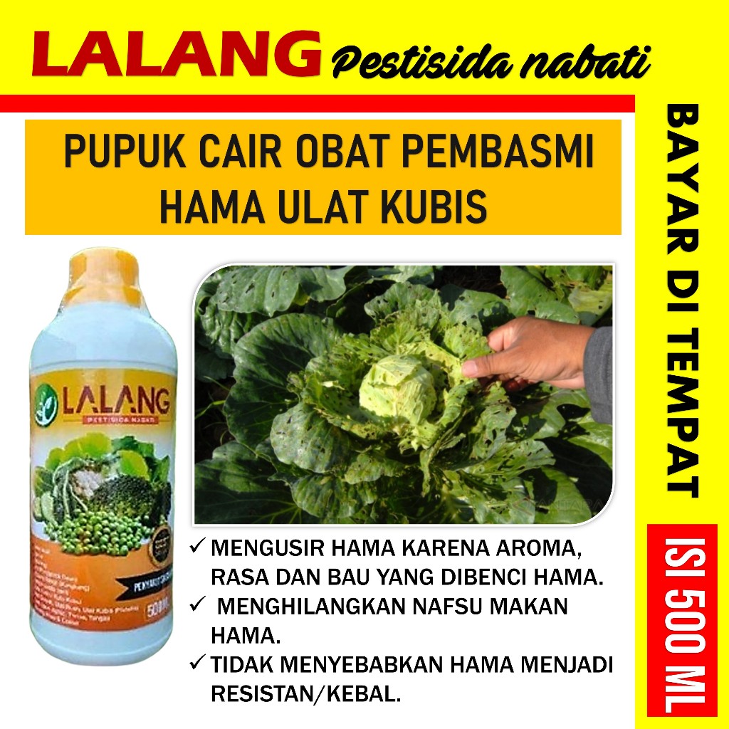 PROMO MURAH LALANG 500 ML Insektisida Pestisida Organik Obat Hama Pembasmi Ulat Kubis Pada Semua Tan