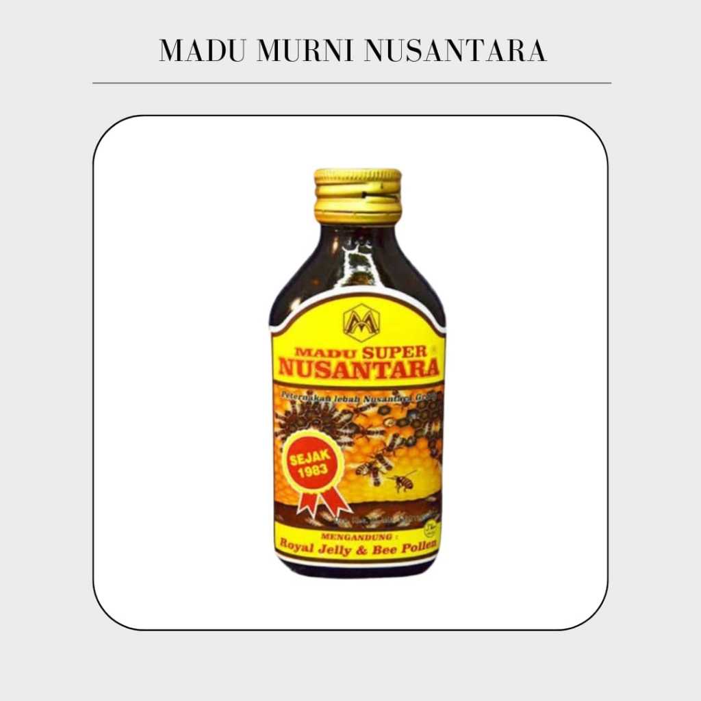 

MADU SUPER - MADU MURNI - MADU NUSANTARA 1 BOTOL 100ml