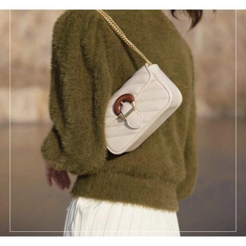 Ta Selempang Kulit Wanita Tas Hp Cewek rantai messenger tas selempang kulit wanita import tas selemp