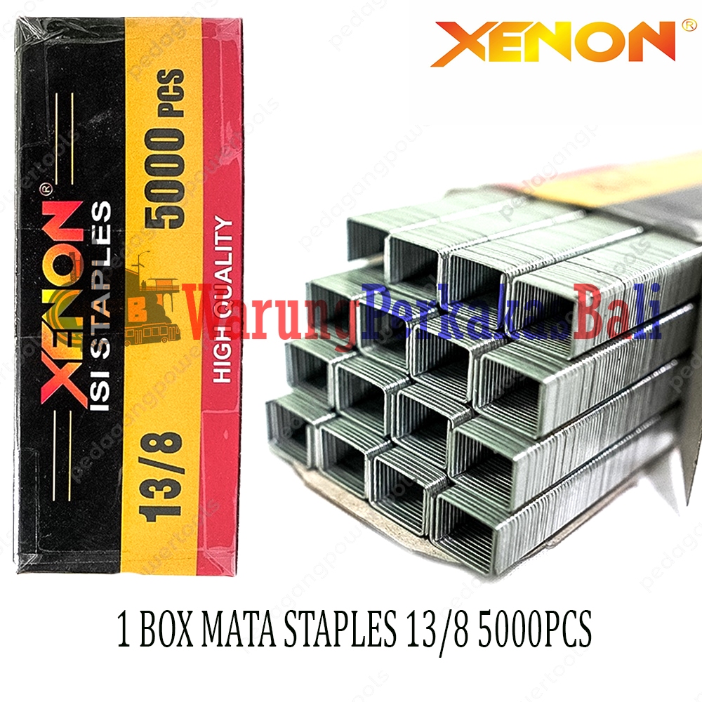 

XENON Refill Staples Mata U 13/8 Isi Paku Stapler Gun Tacker Mata Paku Stapless U 5000 Pcs