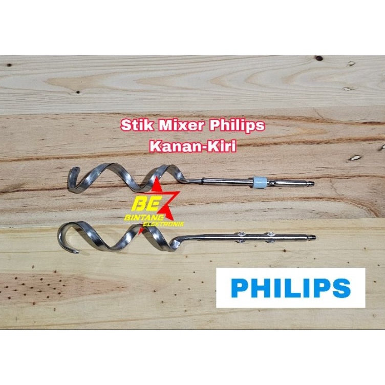 Cr PENGADUK MIXER ULIR PHILIPS STIK KOCOKAN GARPU SPIRAL HR 153 1538 CUCINA Original Dough Hook