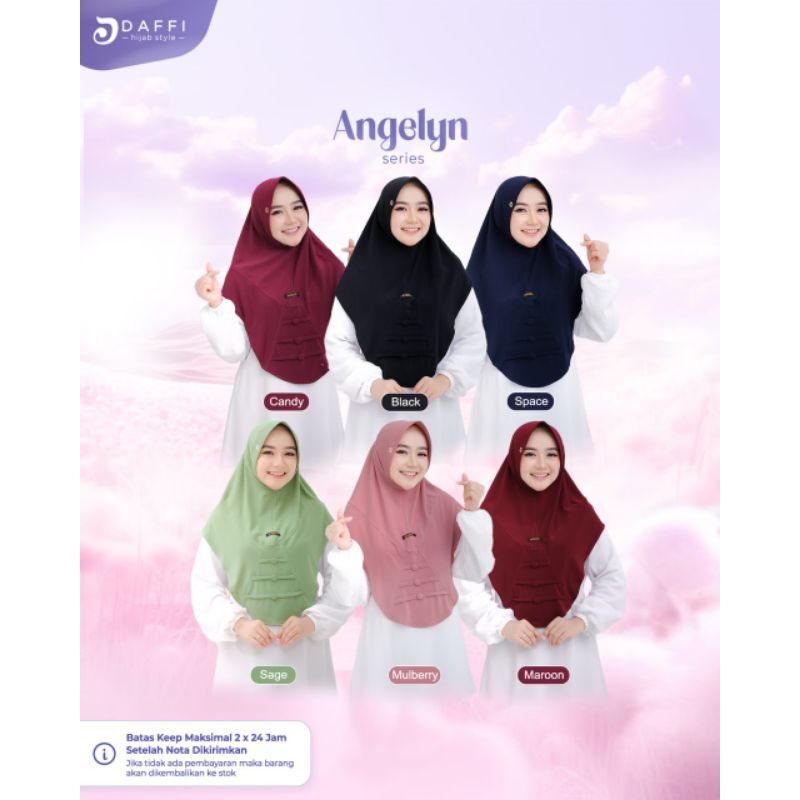 Daffi hijab terbaru angelyn hijab instan cantik jilbab instan daffi
