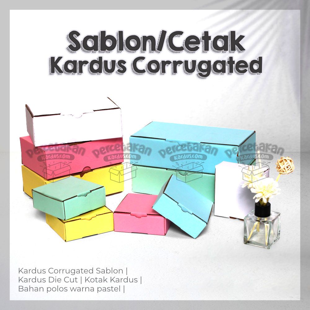 

CETAK Kardus Corrugated | CUSTOM Box Packing Souvenir Pizza | Die Cut | uk 50x32 cm |