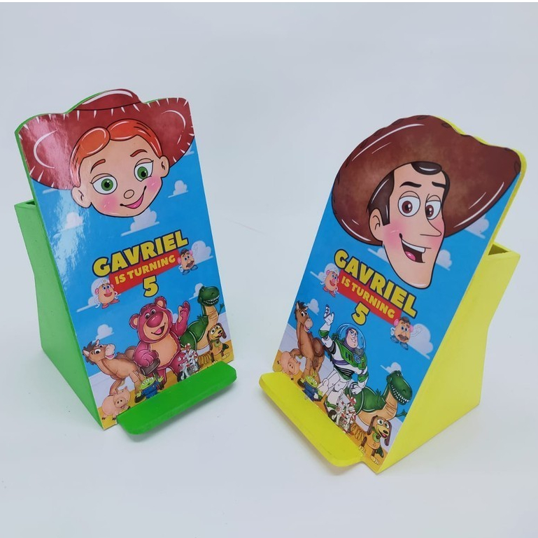 CUSTOM Phone Holder Stationary Penyangga HP Souvenir Ulang Tahun Anak Premium Bermanfaat Kenang Kena