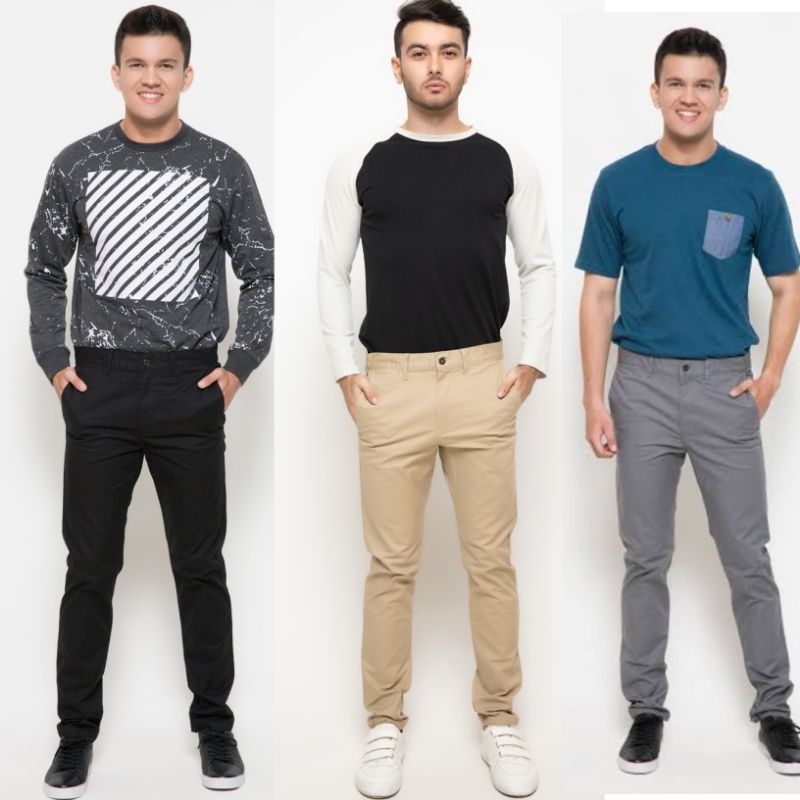 Celana Chino panjang merkCOLE ORIGINAL SLIM FIT celana chinos panjang pria