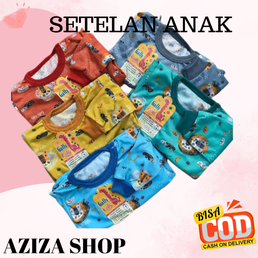 SETELAN GAFFY KIDS SIZE 2 ISI 3 STEL TERBARU