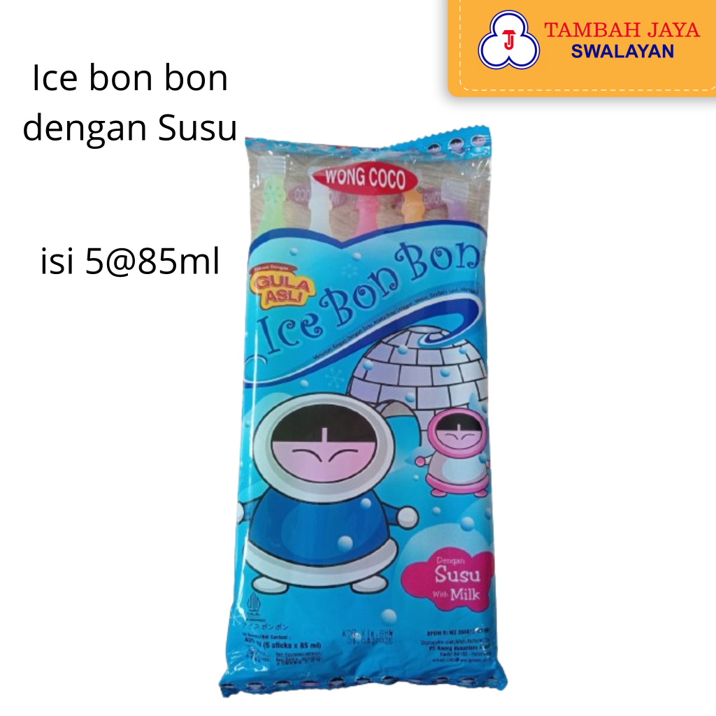 

Ice Bon Bon dengan Susu 425ml isi 5 sticks (minuman aneka rasa)