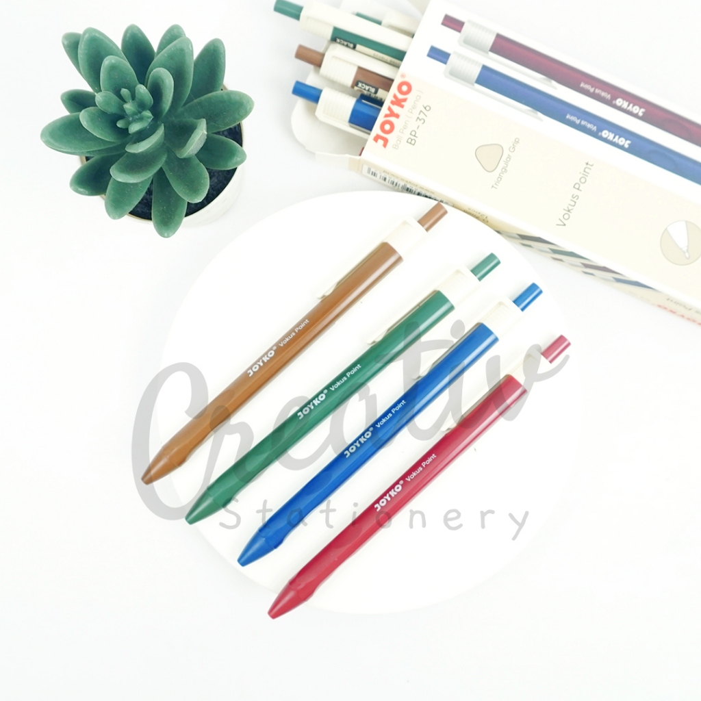 

JOYKO Pulpen Vocus Bp-338 Bp-376 0.7Mm Bolpen Pena Ball Pen Hitam 0.7 Mm