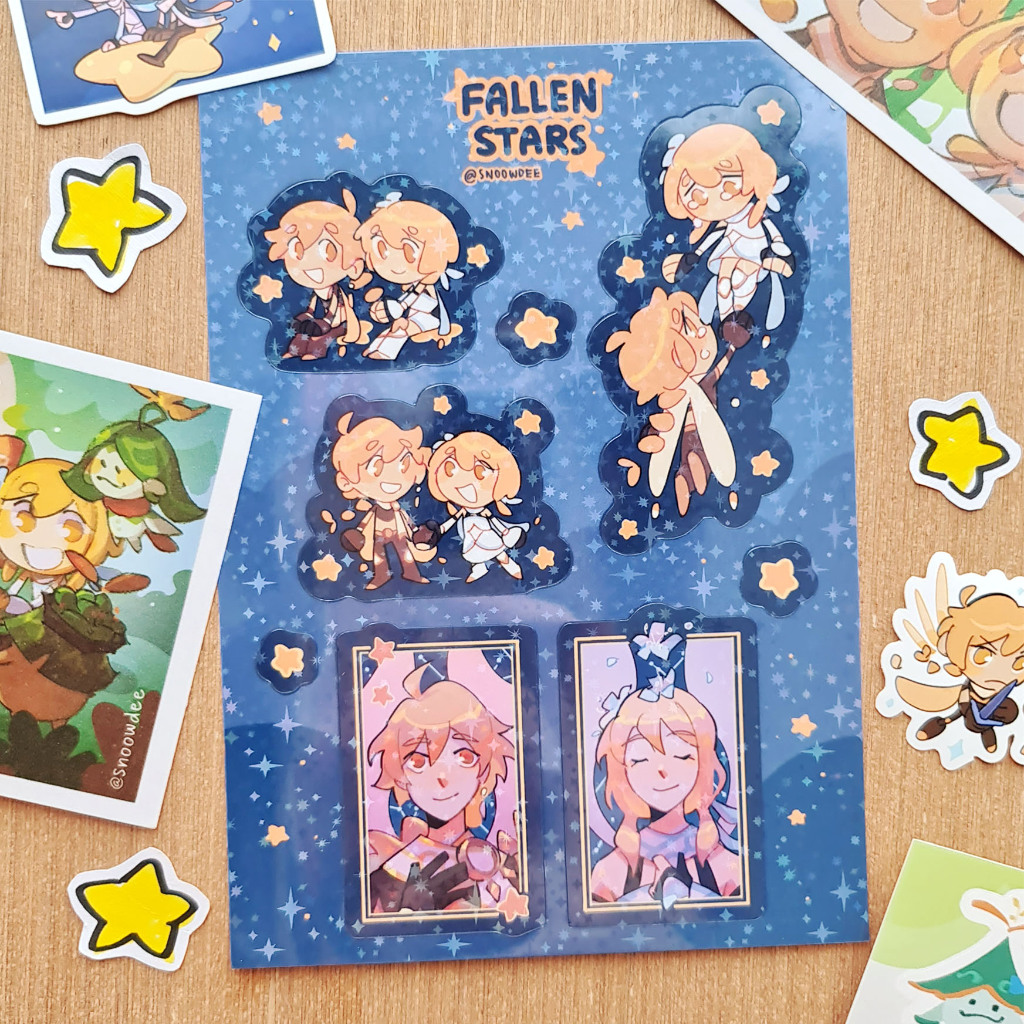 

Genshin Impact - Traveler Sticker Sheet (Fan Merch)