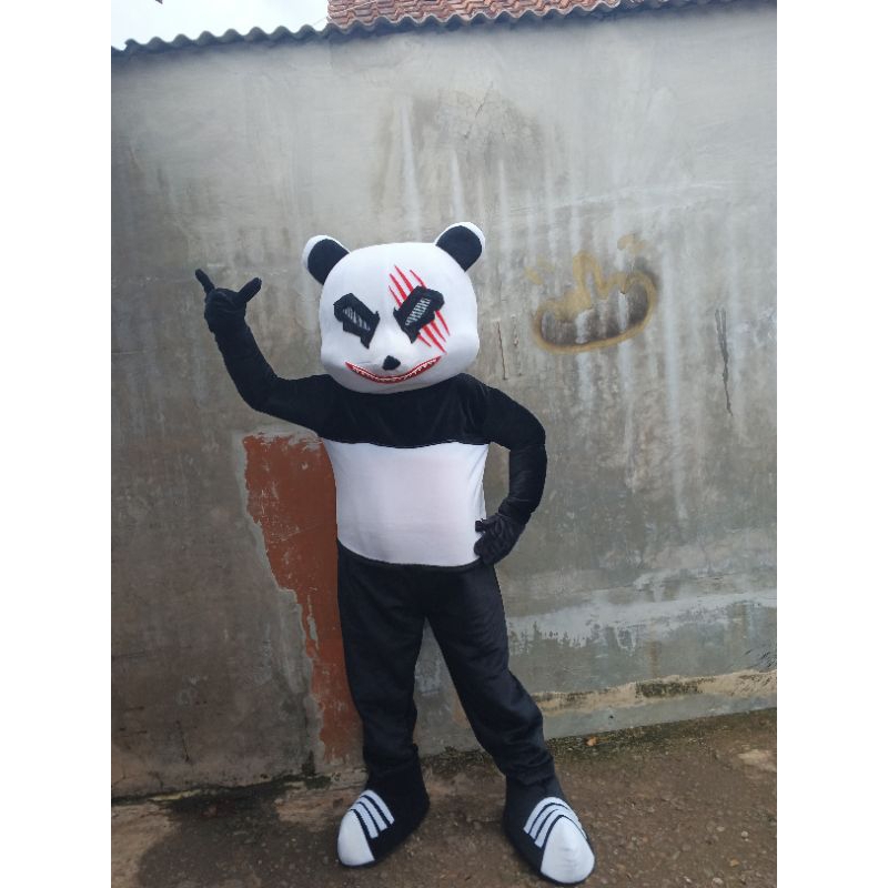kostum badut panda laut garang