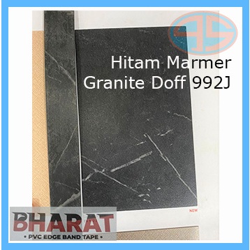 BHARAT Edging Hitam MARMER GRANITE 992J DOFF Hpl pelapis pinggir meja
