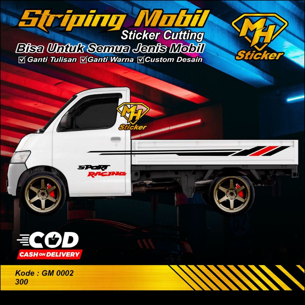 Stiker Striping Keren Cutting Mobil Pickup Futura Stiker Jet Pickup Futura Suzuki Sport Stiker Varia