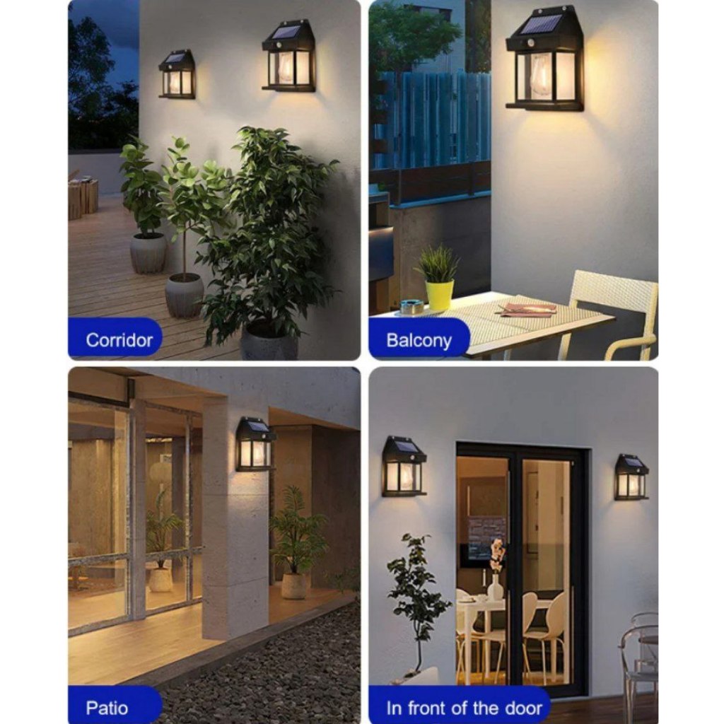 Solar lamp tungsten wall lamp
