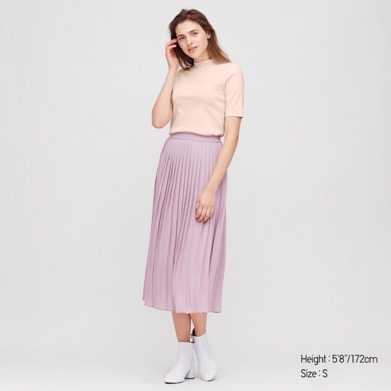 PRELOVED UNIQLO Sifon plated skirt/ Uniqlo sifon skirt/ Uniqlo pleated skirt/ Rok plisket by uniqlo 