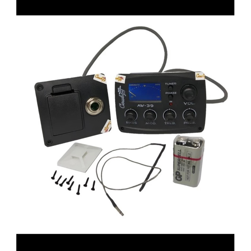 Equalizer Cowboy Aw 39//Equalizer preamp gitar akustik //original