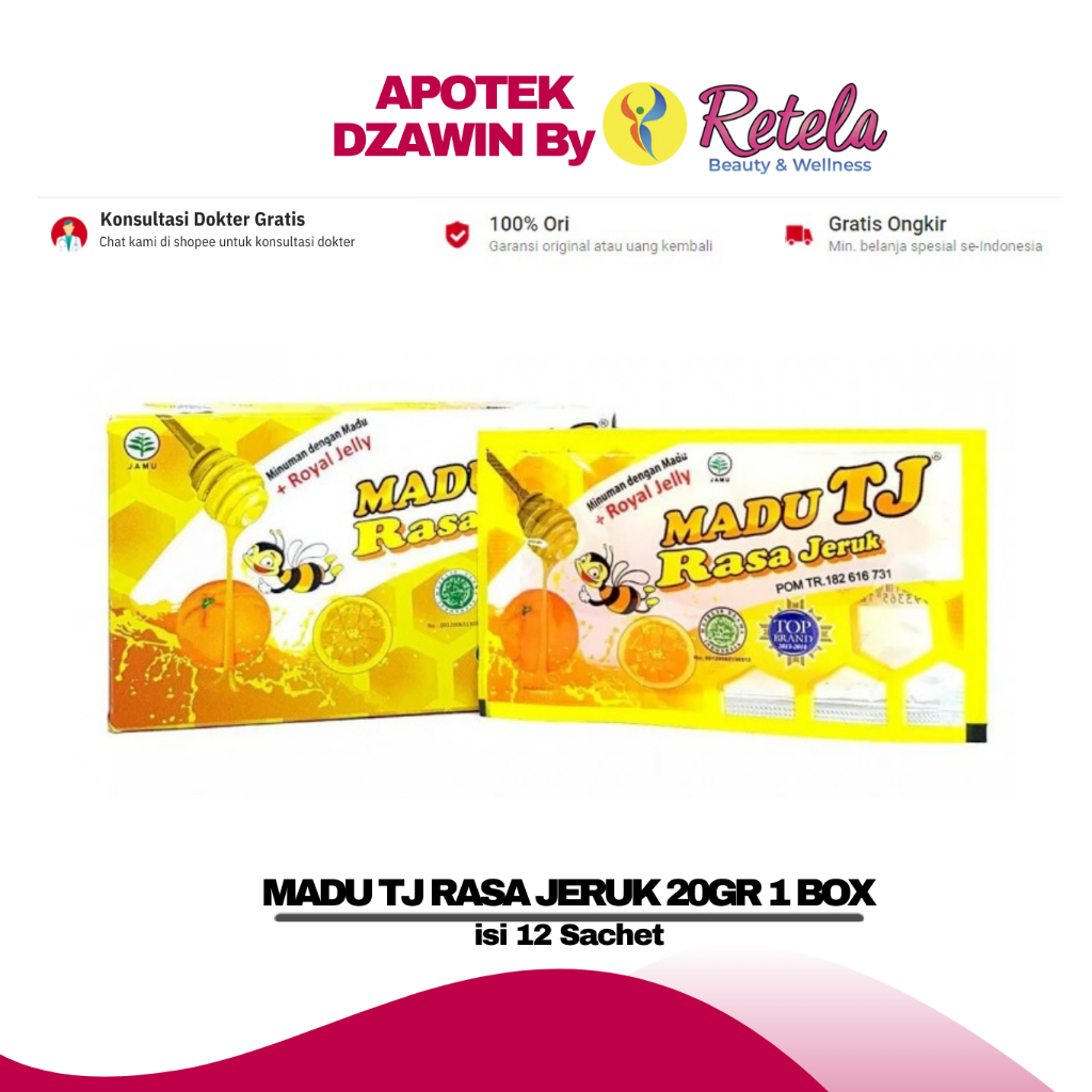 

MADU TJ RASA JERUK 20GR 12 SACHET