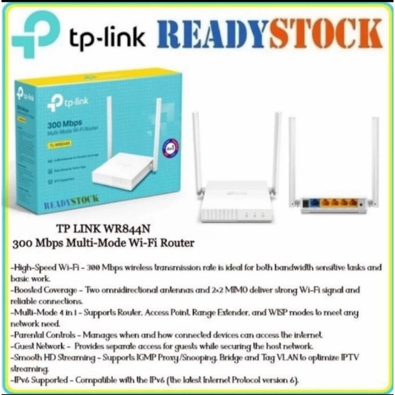 Tp-Link Wr 844N Router