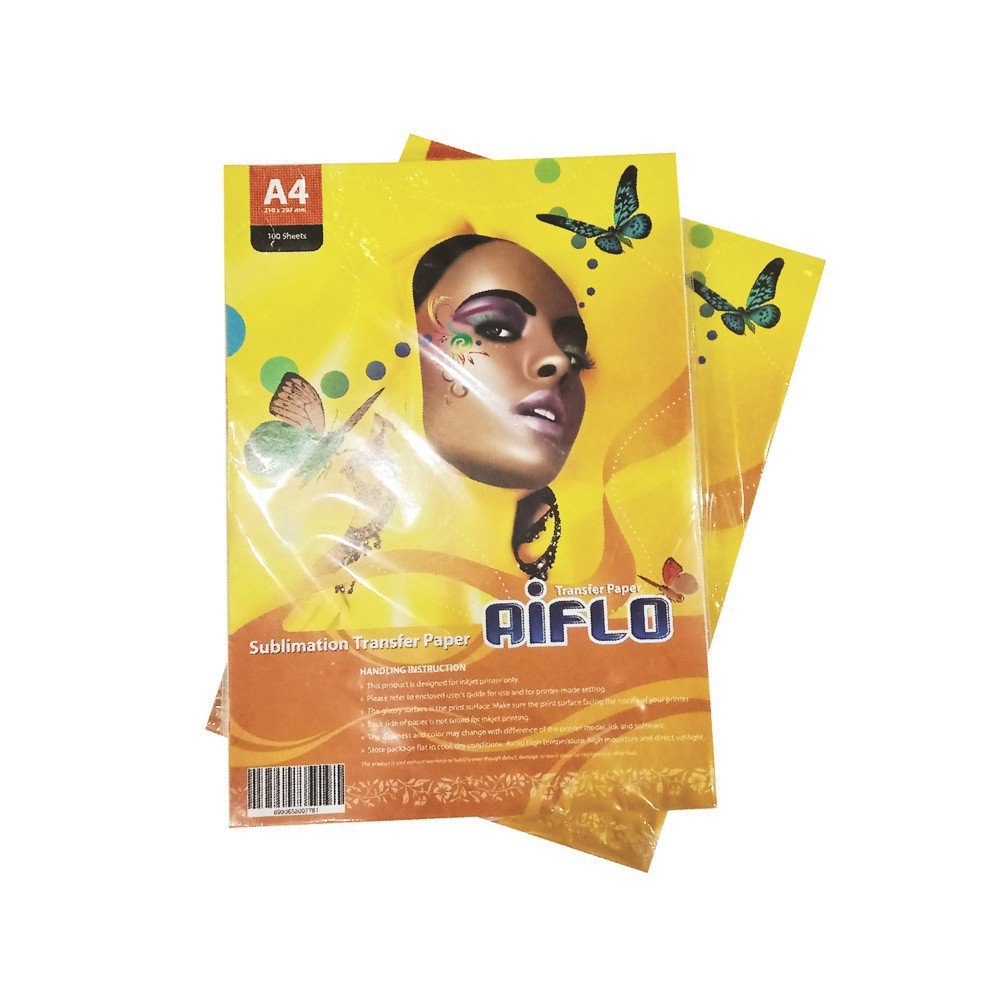 

AIFLO Kertas Sublim / Sublimation Transfer Paper for Mug ukuran A4 isi 100 Lembar