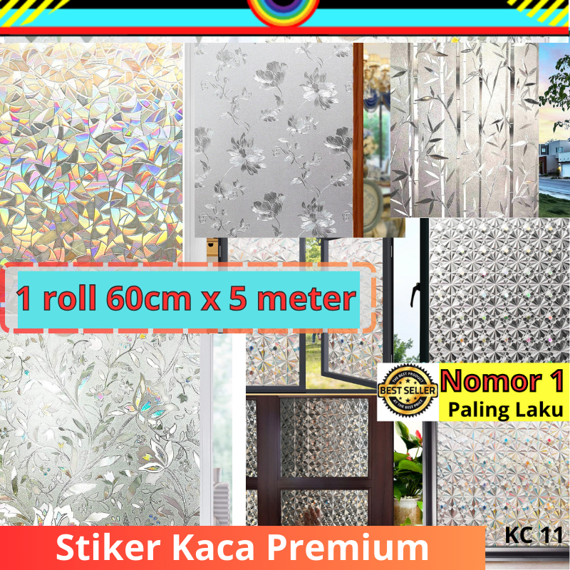 STIKER STICKER KACA  PREMIUM 60cm x 5 Meter SUNBLAST SUNBLAS SANBLAST SANBLAS WALLPAPER KACA DEKORAS