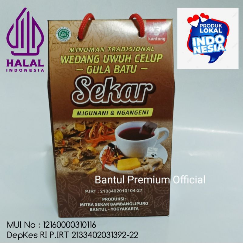 

Wedang Uwuh Celup + Gula Batu Produksi SEKAR | Minuman Tradisional Alami Kualitas Premium