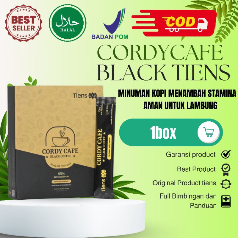 

CORDYCAFE BLACK COFFE ISI 15 SASET KOPI STAMINA PRIA KOPI VITALITAS PRIA
