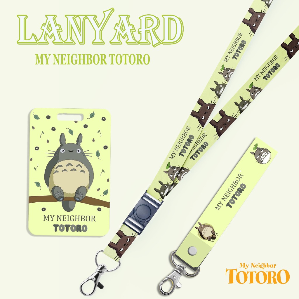 

STRAP LANYARD CARD HOLDER My Naighbor Totoro Gantungan Kunci, Handphone, ID Card