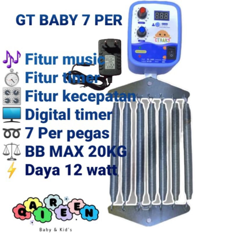 Ayunan bayi Otomatis Ayunan bayi elektrik GT BABY 7 PER