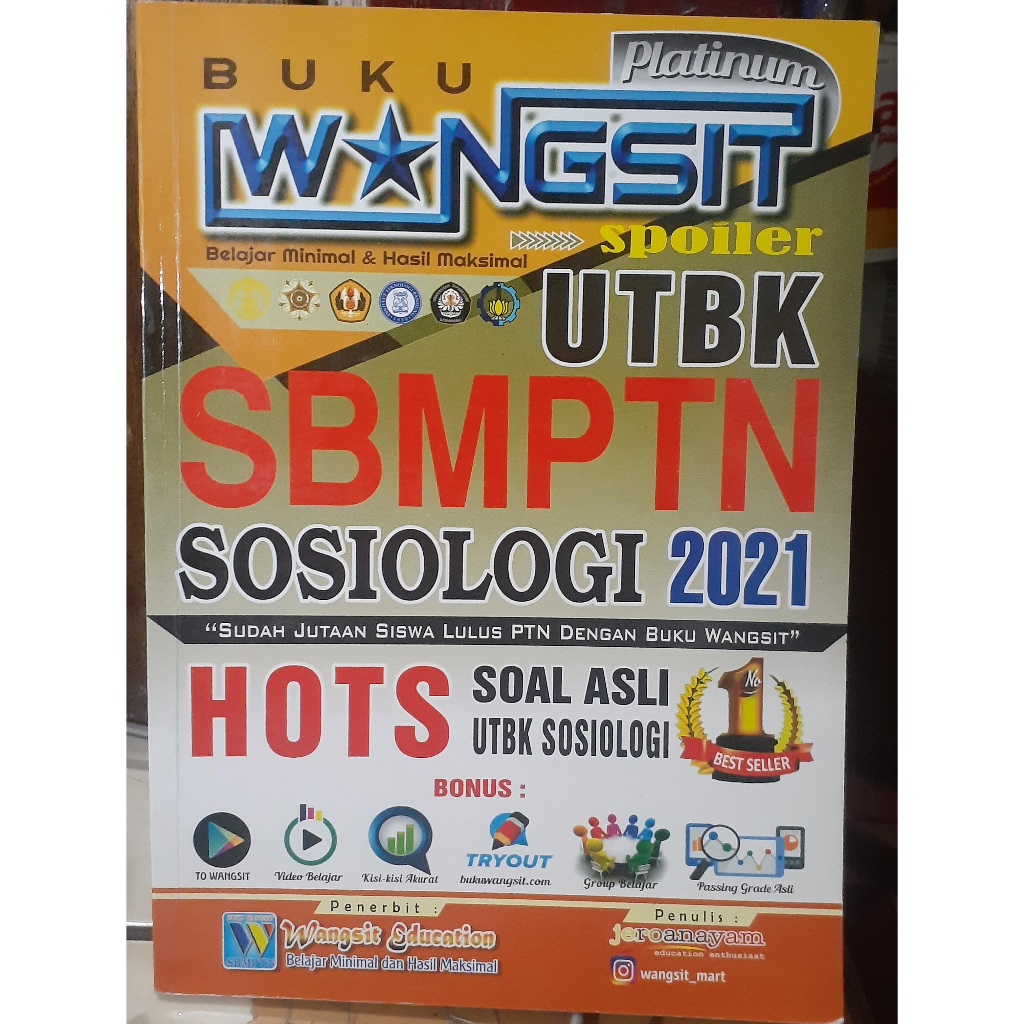 Wangsit SBMPTN Sosiologi 2021 (BEKAS)