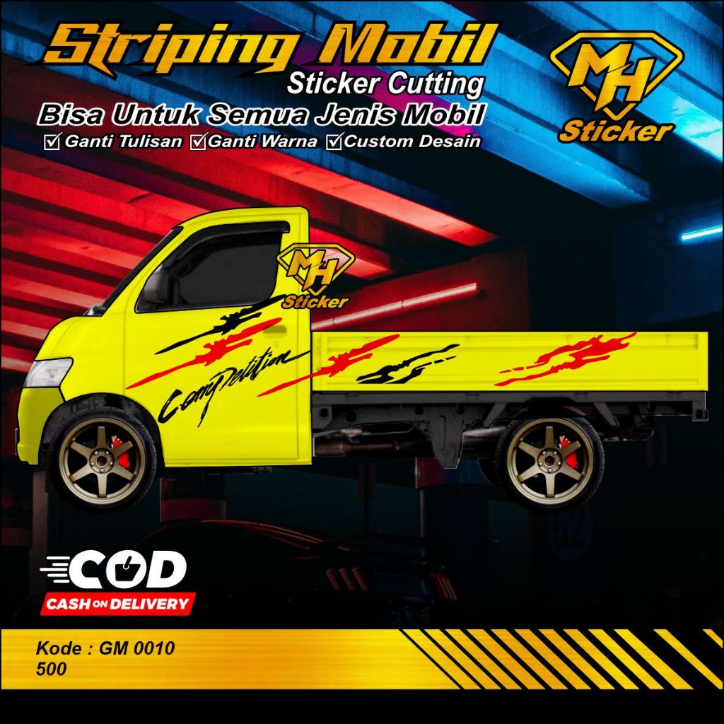 Stiker Striping Cutting Mobil Pickup keren Futura Stiker Jet Pickup Futura Suzuki Sport Stiker Varia